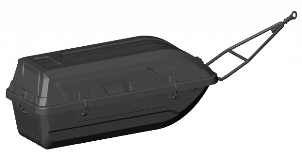 Сани PanZerBox 1700 с крышкой с обвязкой и прицепным устройством